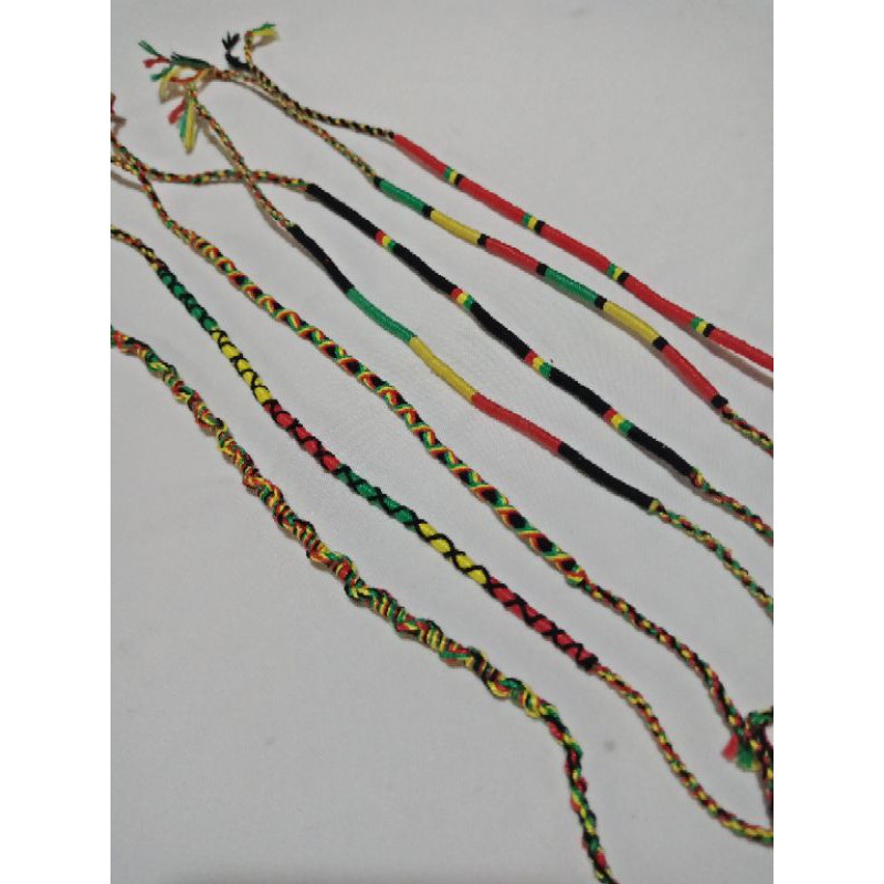 Rasta Macrame Anklet/Bracelet(thin) | Shopee Philippines