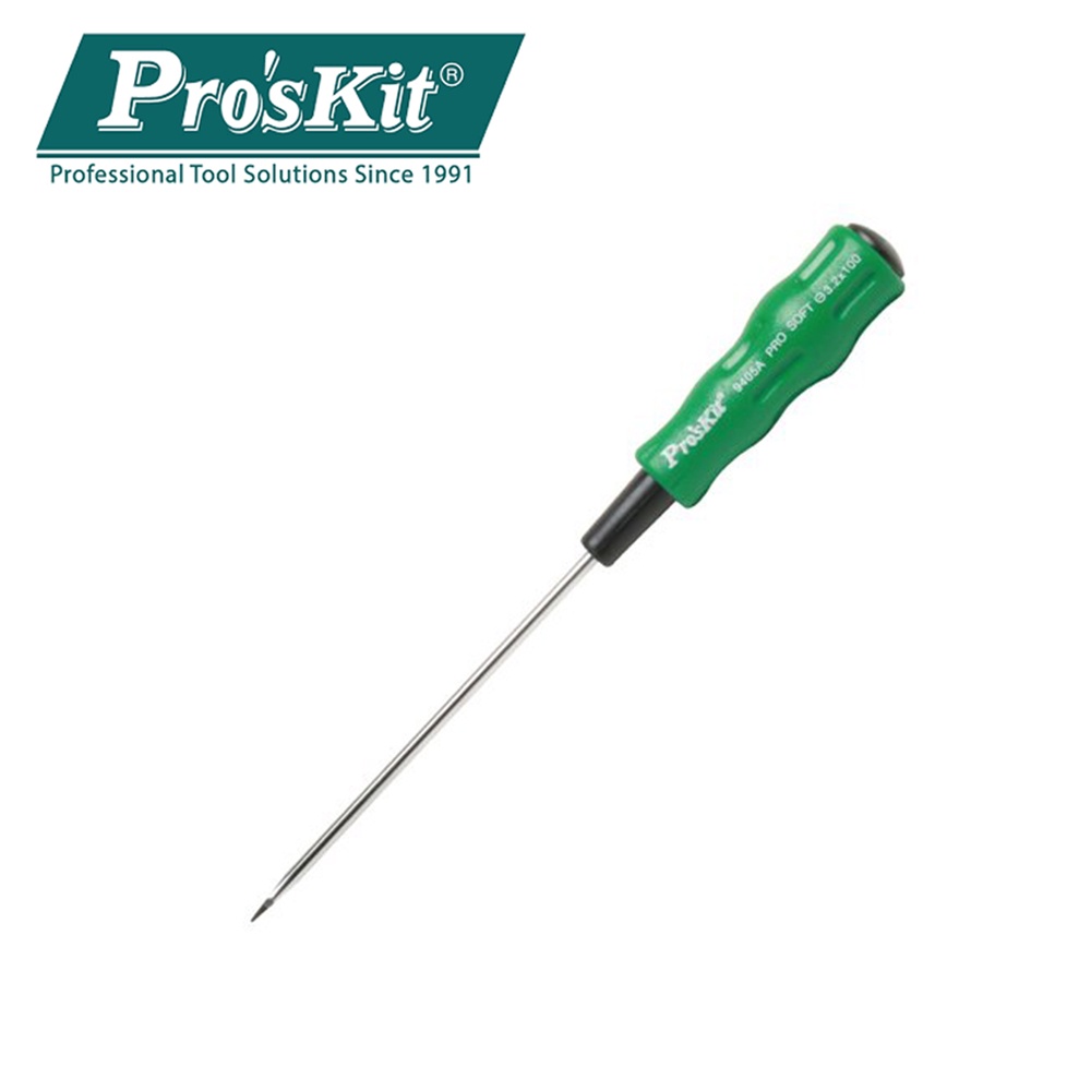 Pro'sKit 89410A Pro-Soft S/D (-5.0x100mm) Precision Slotted Screwdriver ...
