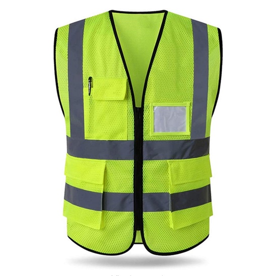 Mesh Safety Vest High Visibility Reflective Vest with Pockets and ...