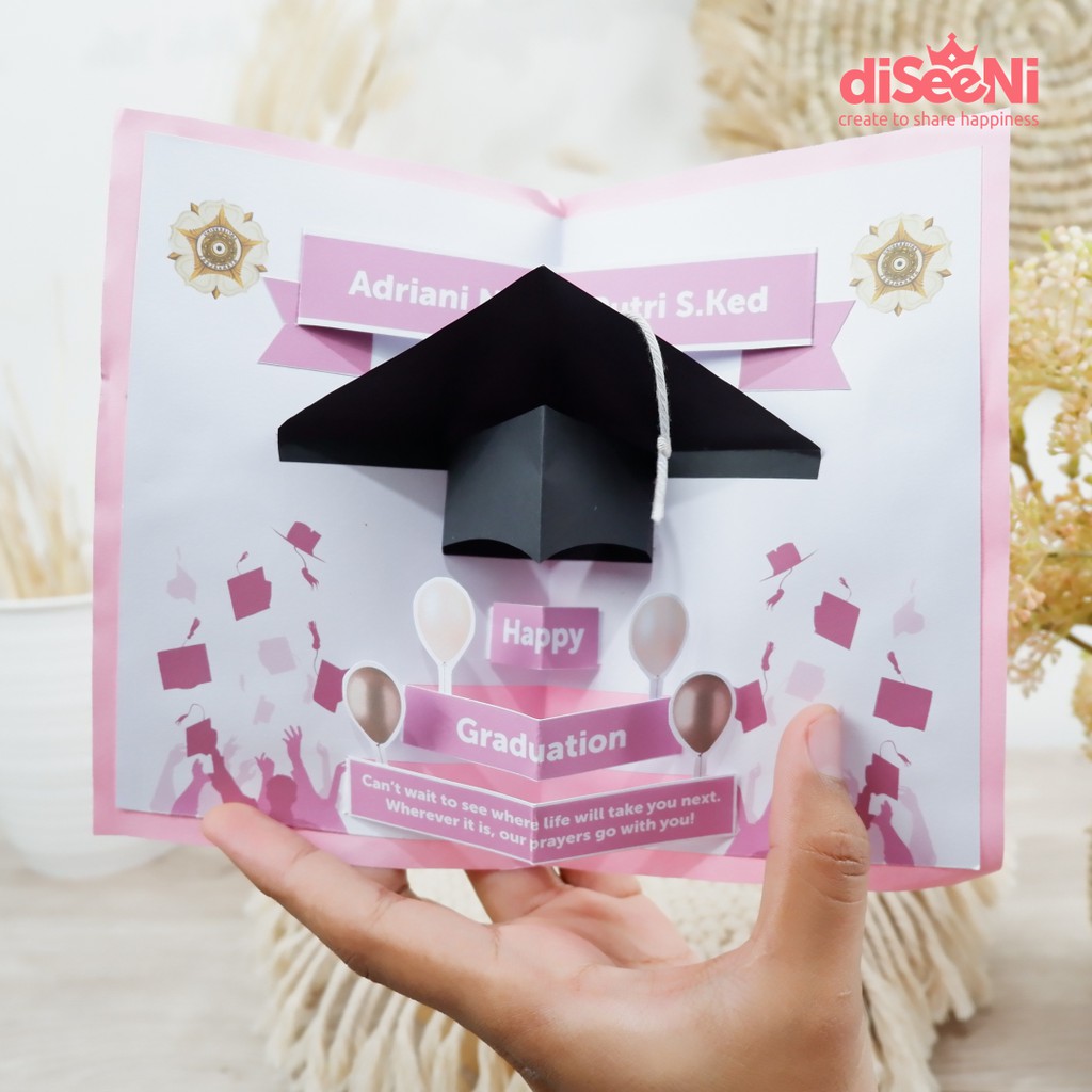 3D Pop Up Graduation Greeting Card | Shopee Philippines