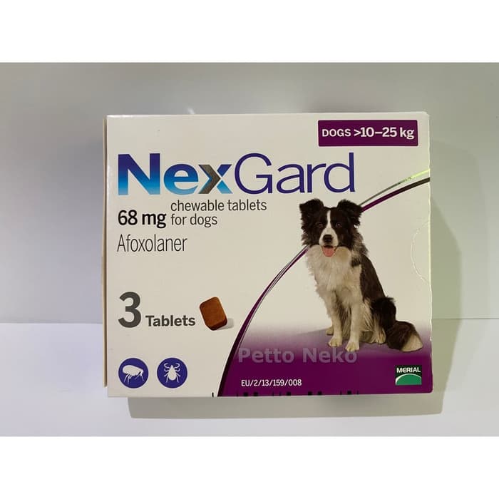 Nexgard 1025Kg Dog Flea And Demodex Medicine Per Tablet Shopee