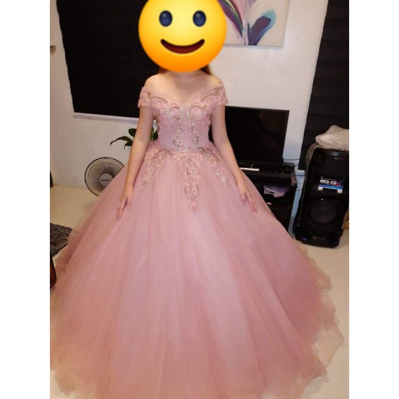 Old rose hotsell gown for debut