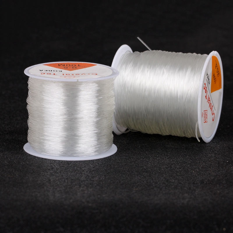 5-100M/Roll Plastic Crystal DIY Beading Stretch Cords Elastic Line ...