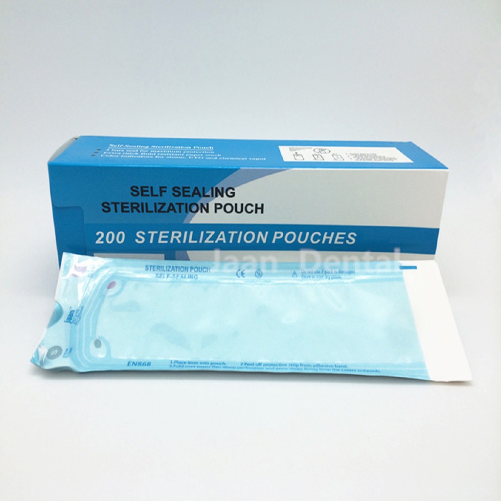 200Pcs Self-Sealing Autoclave Sterilization Pouch Dental Sterile Bags ...