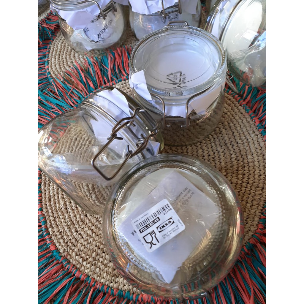 IKEA KITCHEN (AIRTIGHT JAR/STORAGE/ GLASSWARE/SPICE JAR/ RACK) | Shopee ...