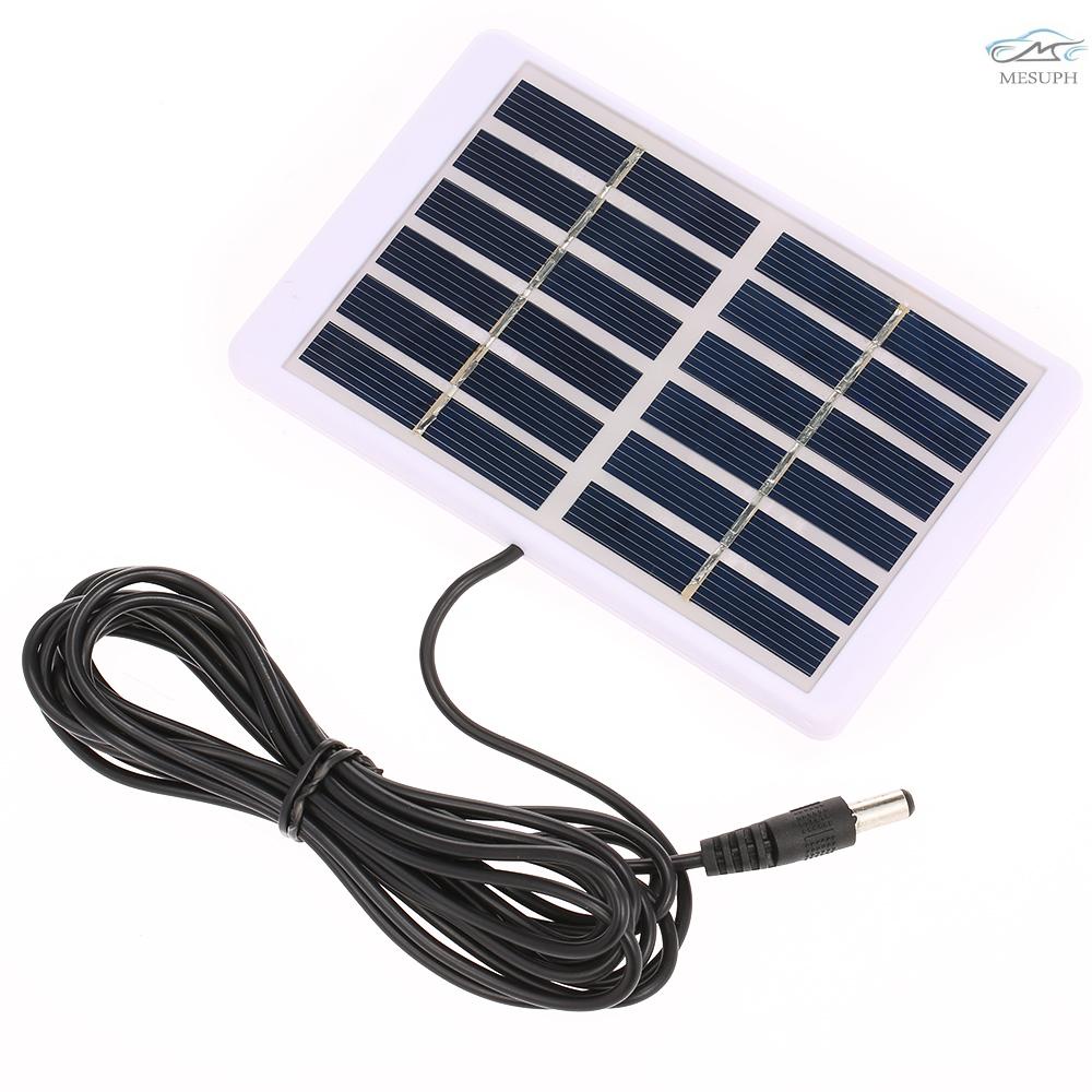 Solar Charger 1.2W/6V With 5521 DC Output 3M Cable Battery Charger ...