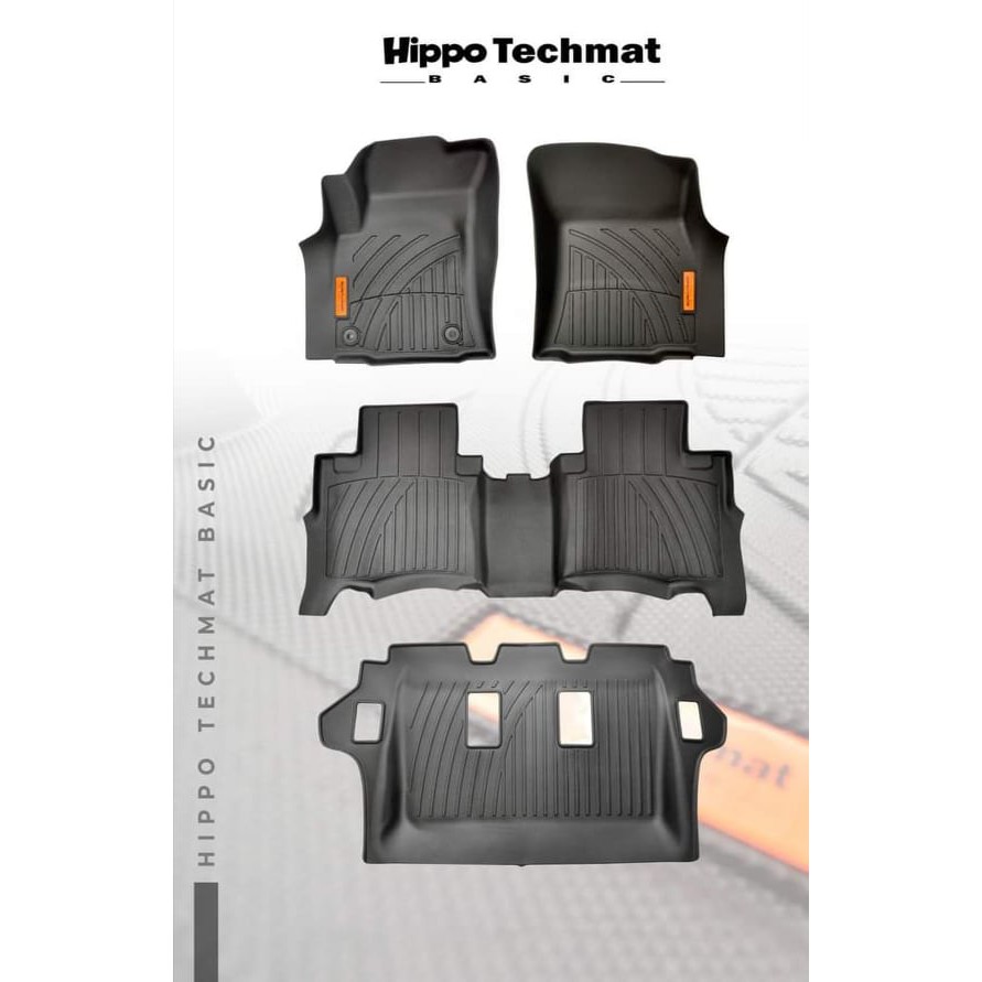 Toyota Fortuner 2016 to 2025 Hippo Techmat 1st3rd row version 2 Deep