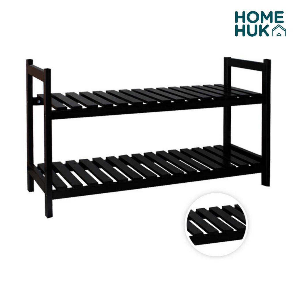 Homehuk Wooden Stackable Shoe Rack Organizer | Shopee Philippines