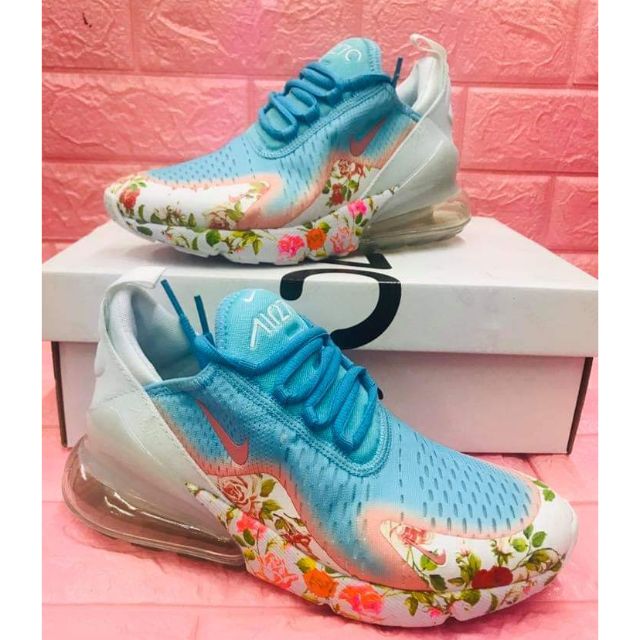 Nike air max 270 floral sale blue