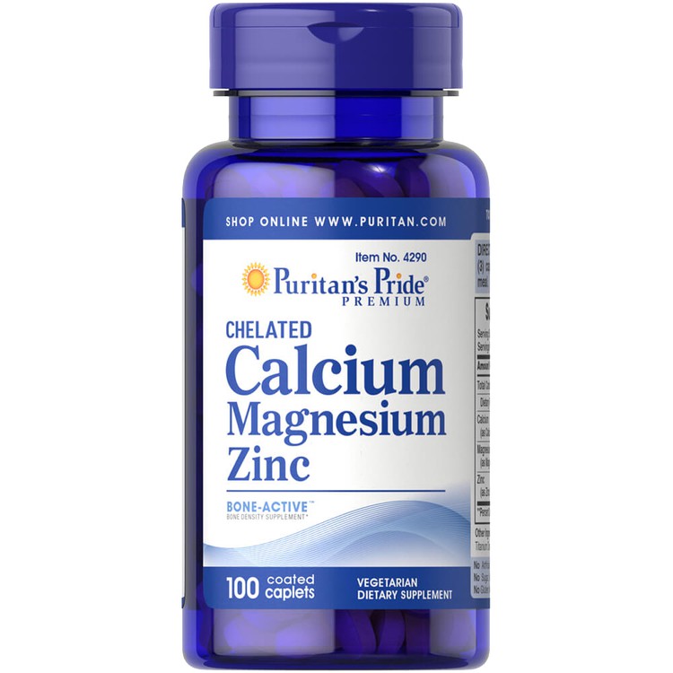 Puritan's Pride Calcium Magnesium Zinc FDA Approved 100 Caps Shopee Philippines