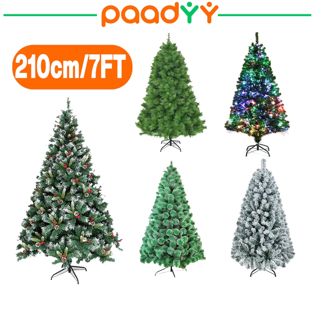 Paadyy 210cm/7FT Big Christmas tree series red fruit tree snow tree
