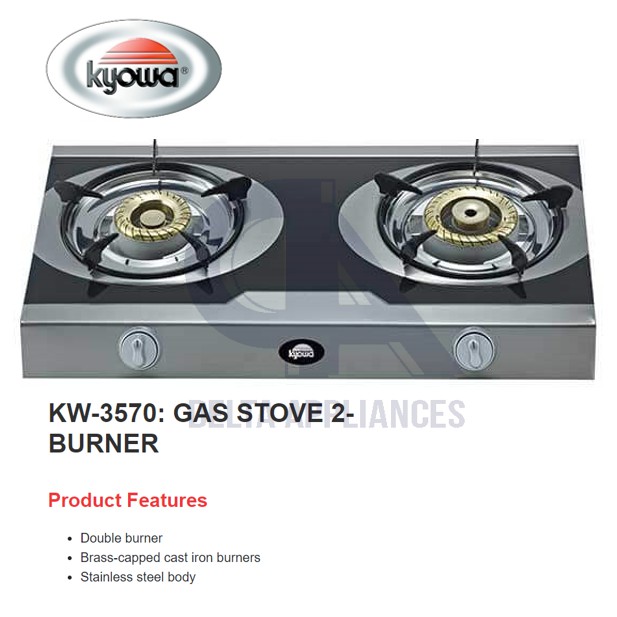Kyowa Gas Stove 2Burner KW3570 Shopee Philippines