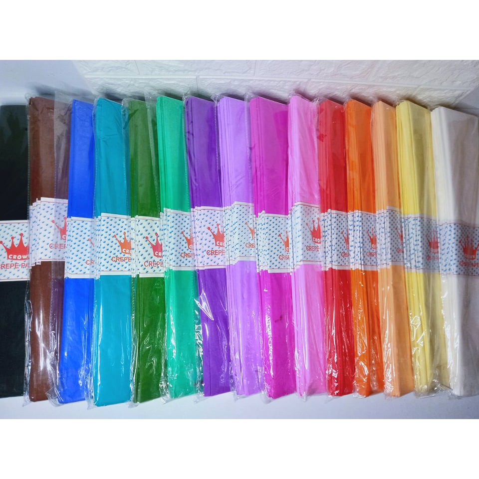 Premium Crepe Paper (Sold per Piece) Shopee Philippines