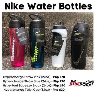 Nike Training Hypercharge 24oz Protein shaker bottle in clear and black
