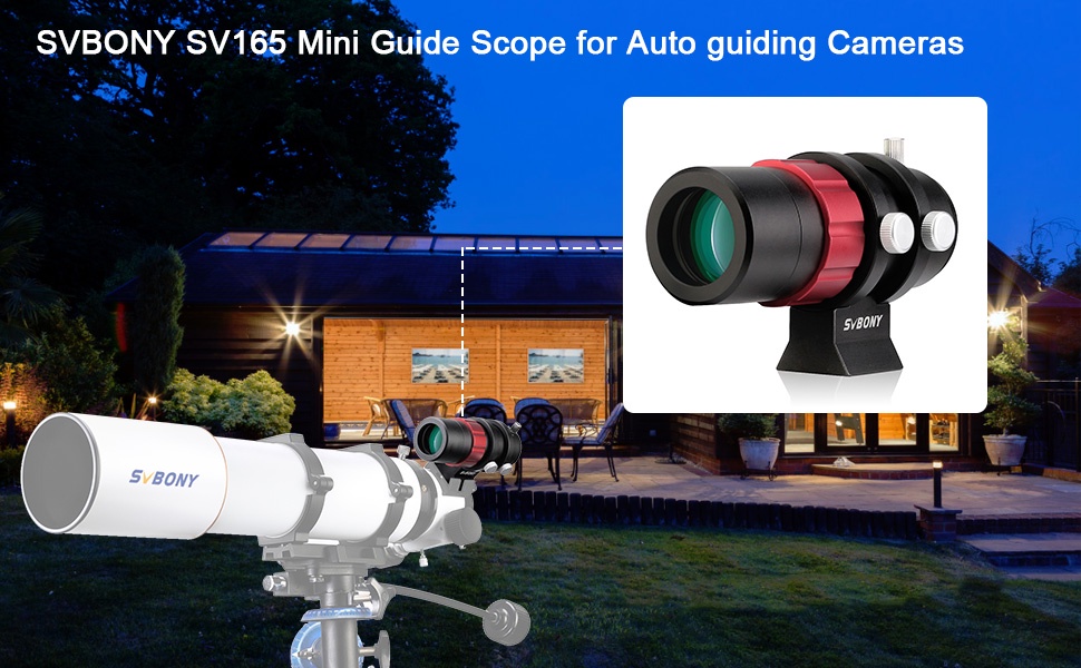 SVBONY SV165 Mini Guide Scope and SV905C Guiding Camera Combination for ...