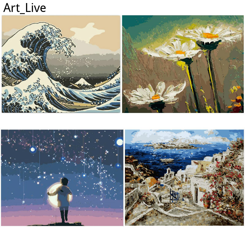 Art_Live 40*50cm Paint By Numbers DIY Digital Oil Painting By Numbers ...
