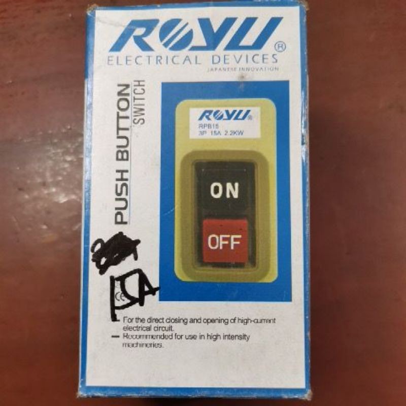 Royu push button switch. 30A 15A 10A | Shopee Philippines