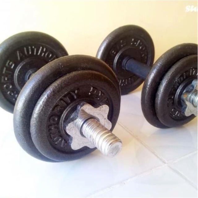 30 pounds lbs metal dumbbells set 8pcs dumbell weights Shopee Philippines