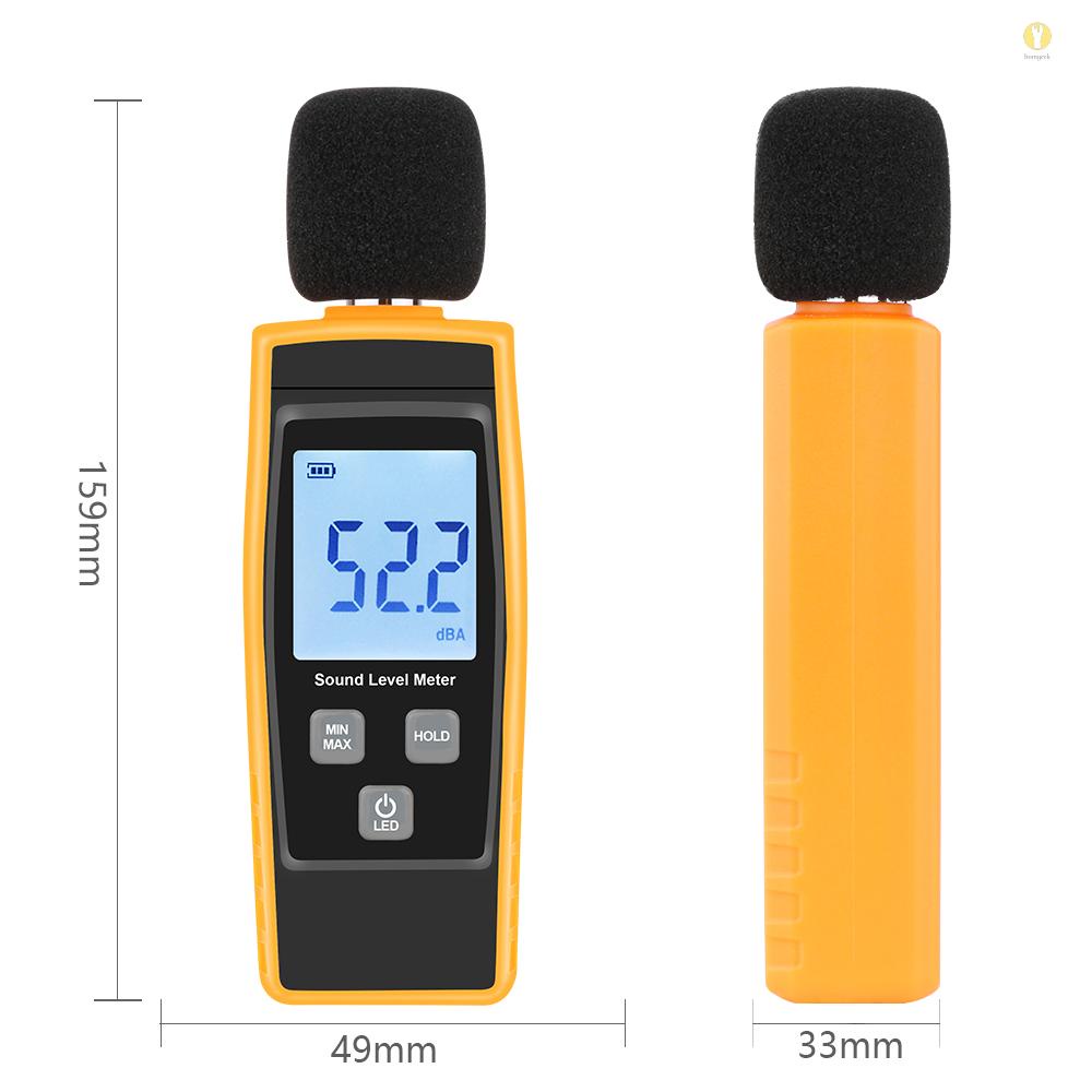 HGP LCD Digital Sound Level Meter DB Meters 30-130dBA Noise Volume ...