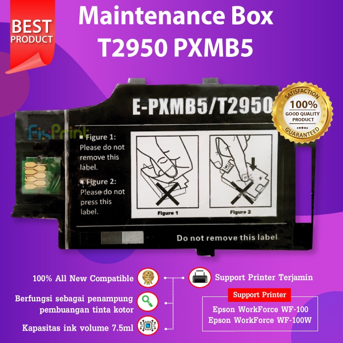 Maintenance Box Epson Original T2950 PXMB5 Waste Tank WF-100 WF100 ...