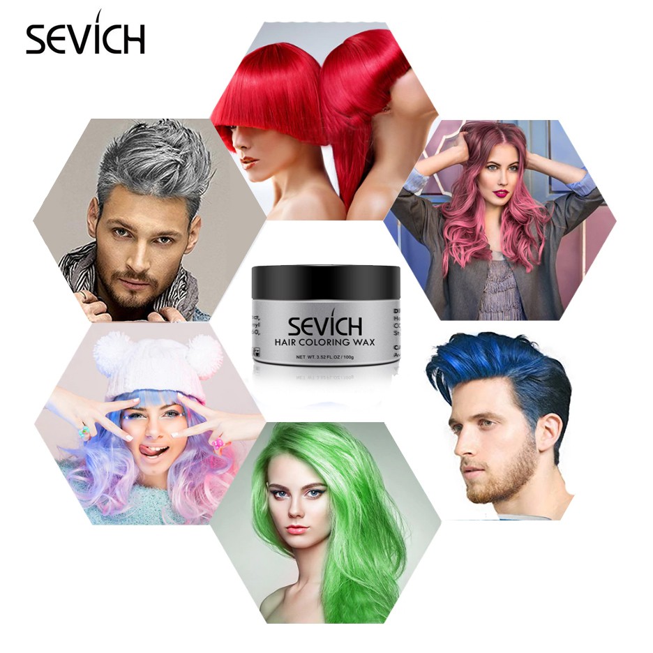 Sevich Temporary Hair Color Wax Instant Washable Hair Dye safe Shopee