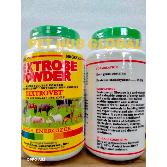 DEXTROVET DEXTROSE POWDER Shopee Philippines