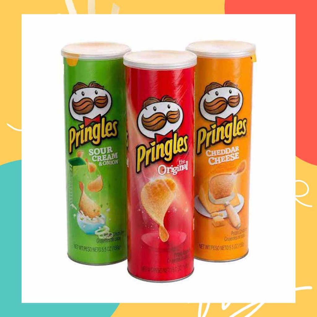 Pringles US Original Potato Chips 149g Bigger Canister Snacks Pack