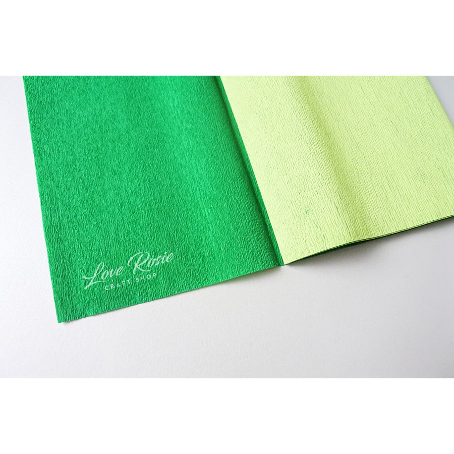 Doublette Crepe Paper for Paper Flower Green Palette (from Germany