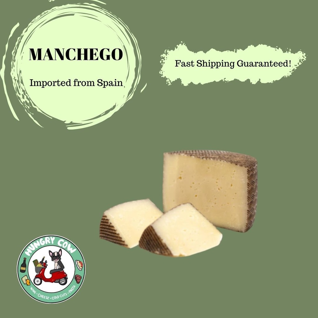 Manchego Curado Graso Cheese Imported from Spain (+/) 60g, 125g, 250g