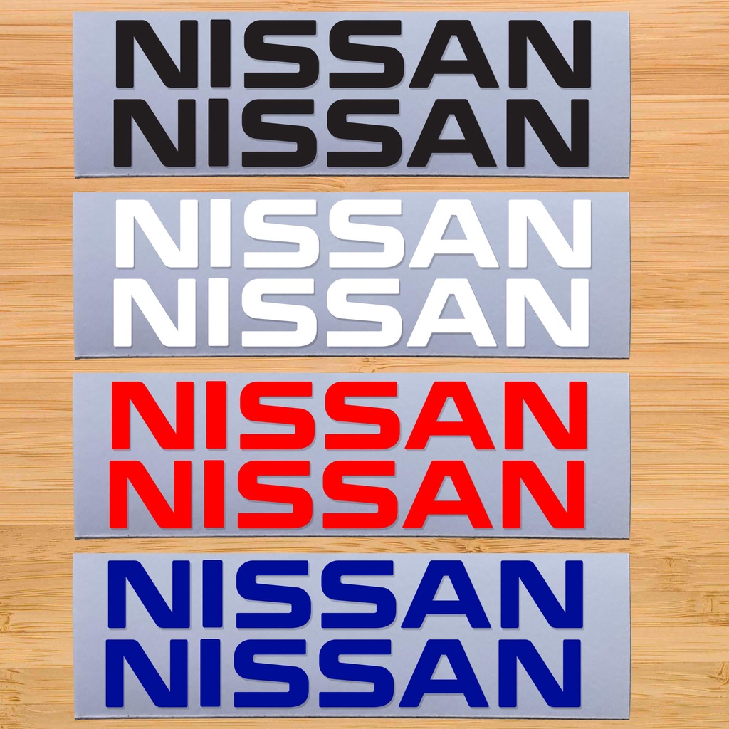 Nissan Text Logo, Vinyl Cutout Sticker 2pcs Per Order 