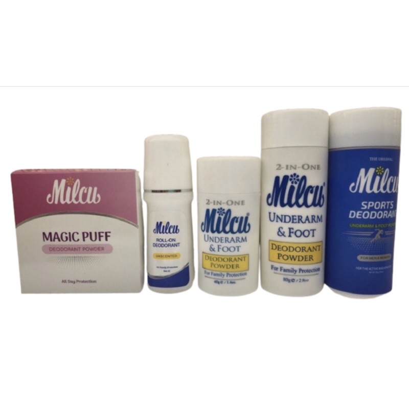 Milcu Deodorant Powder 40g/ 80g / Sports deodorant Shopee Philippines