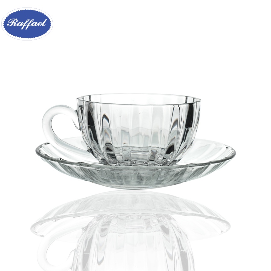 Raffael Fluted Pattern Teacup Set Tea Mug With Saucer (Set Of 6 Boxes ...