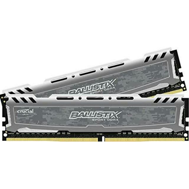 Crucial Ballistix Sport LT 2400 MHz, DDR4, Desktop Gaming Memory