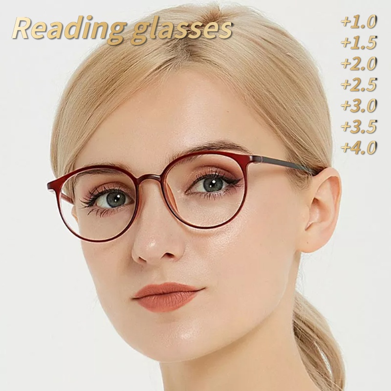 Womens Hd Reading Glasses Anti Blue Light Fashion Ultra Light Reading Glasses Shopee Philippines 1105