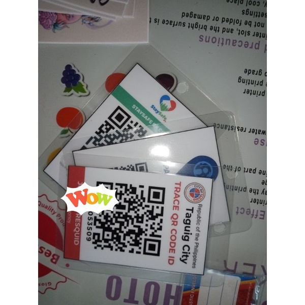 QR Pass Laminated Taguig/Pasig/Stay Safe Shopee Philippines