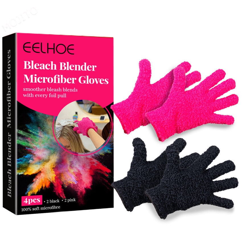 Hair Dye Gloves, Pink Gloves For Hair Salon Supplies, Fuzzy Gloves
