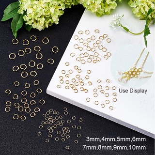 50-200Pcs Stainless Steel Open Jump Rings For Jewelry Making