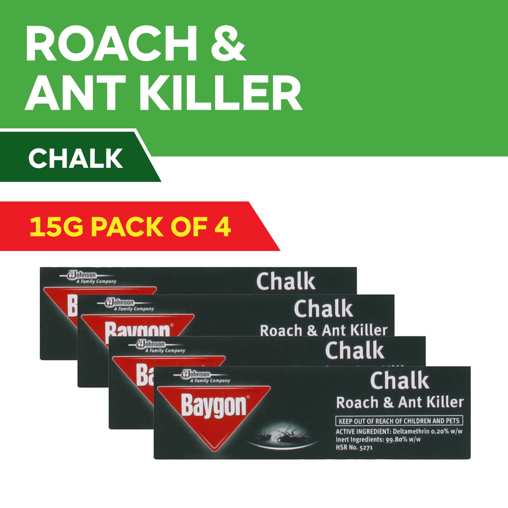 Baygon Roach & Ant Killer Chalk Pack of 4 Shopee Philippines