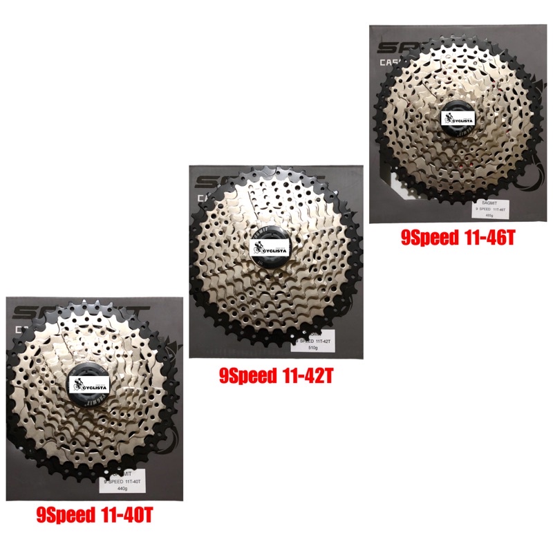 Sprocket cassette deals 9 speed