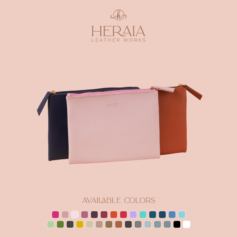 Leather Slim Pouch Standard or Personalized Shopee Philippines