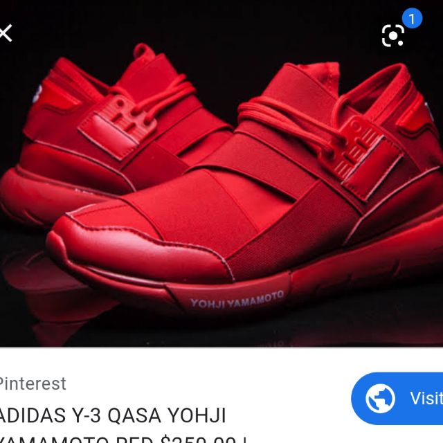 Y3 store shoes red