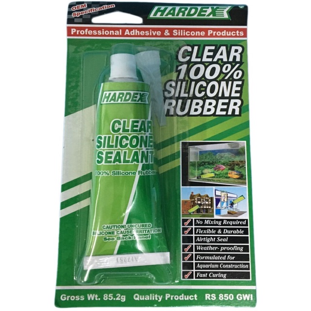 Original Hardex RTV Silicone Sealant CLEAR Waterproof / Weather ...