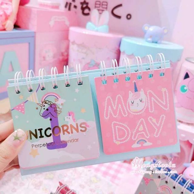 Unicorn Desk Calendar ( No Year ) Shopee Philippines