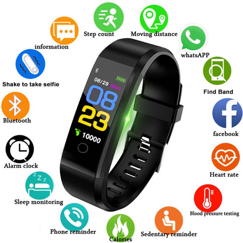 Smart Bracelet Smart Watch Bp Heart Rate ID116 Smart Bracelet