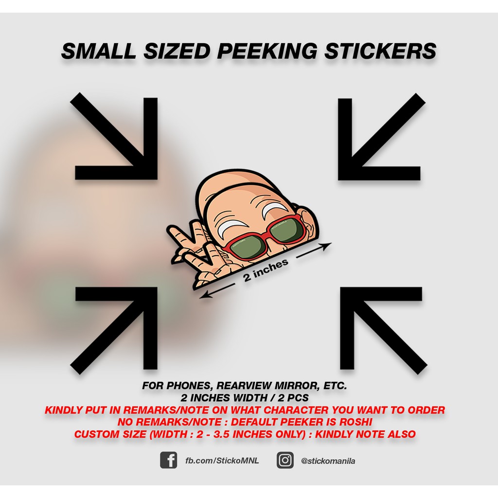 Sticko Manila Smallsized Peeking Stickers (Resized) Shopee Philippines