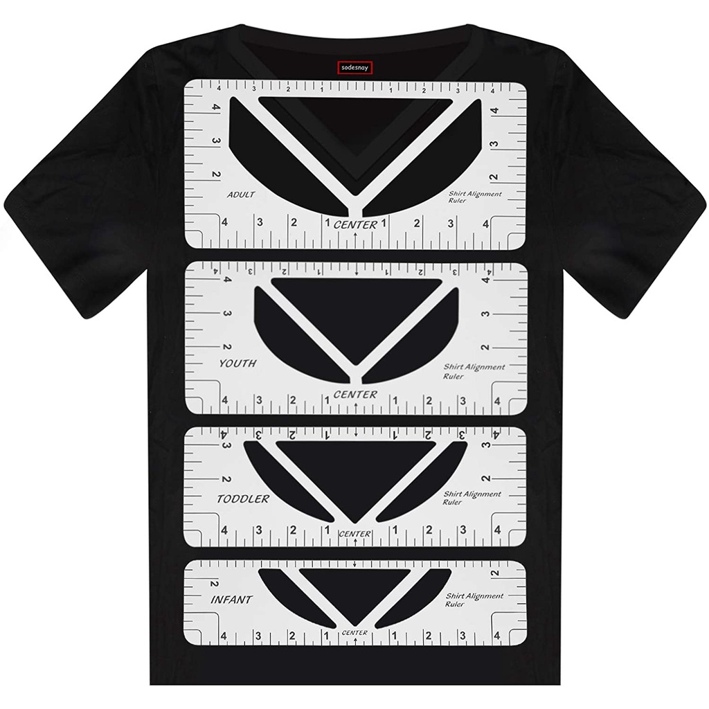 T Shirt Neckline DIY Guide Ruler Drawing Measuring Calibration ...
