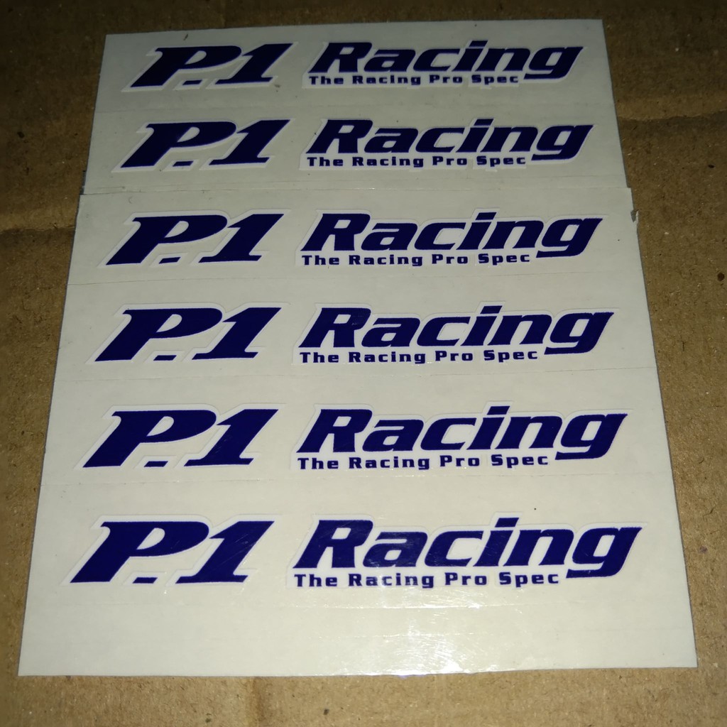 Buddy Club P1 Racing Decals for Mags / 6 pcs per set (spare2pcs ...