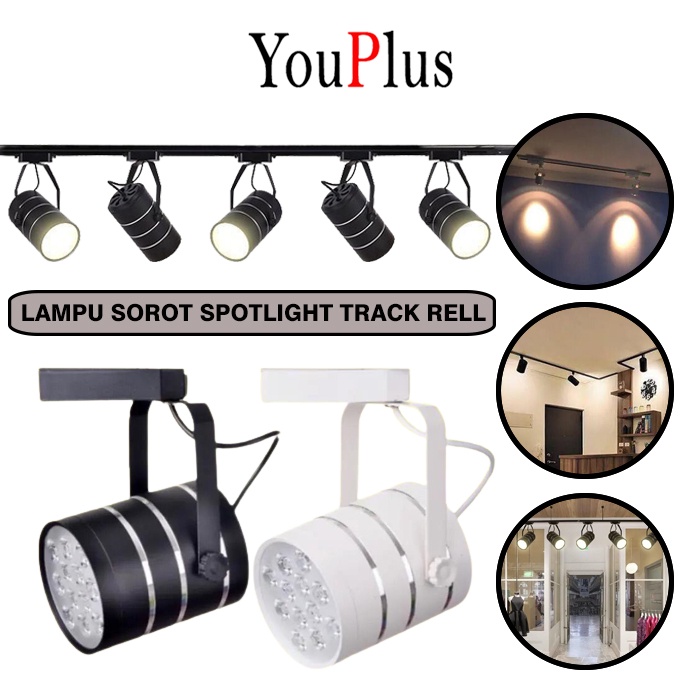 Youplus SPOTLIGHT TRACK Rell SPOTLIGHT / spot Fittings Tube model 3W 7W ...