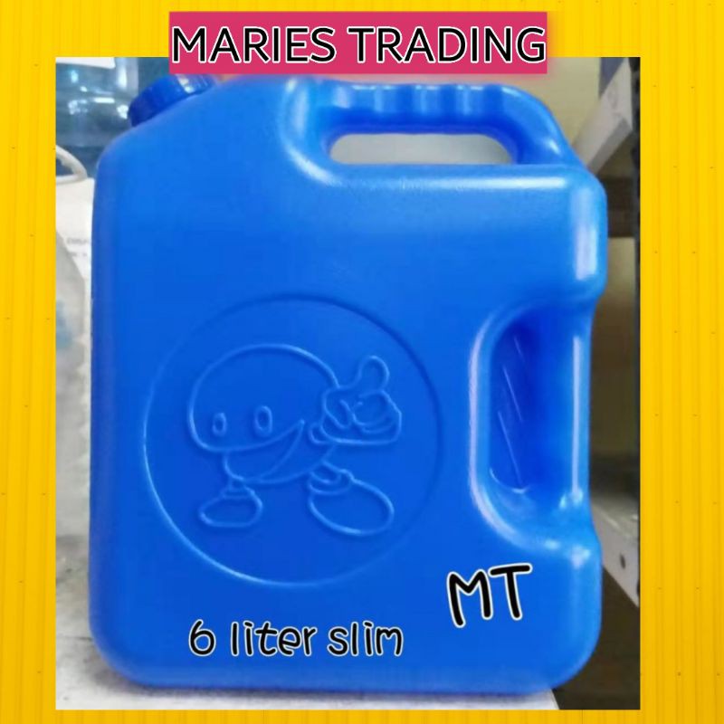 6LITERS Water Container/ Water gallon/1.5 Blue Gallon Container/ SLIM ...