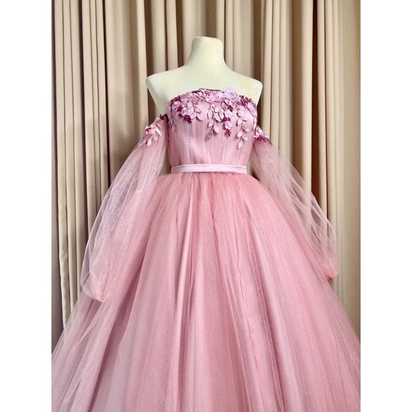 Pink dress outlet for debut